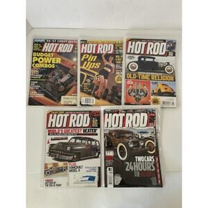 Hot Rod Magazine Lot Of 5 Various Months And Years
